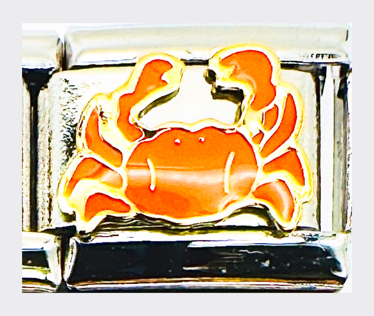 Crab Italian Charm (Orange)