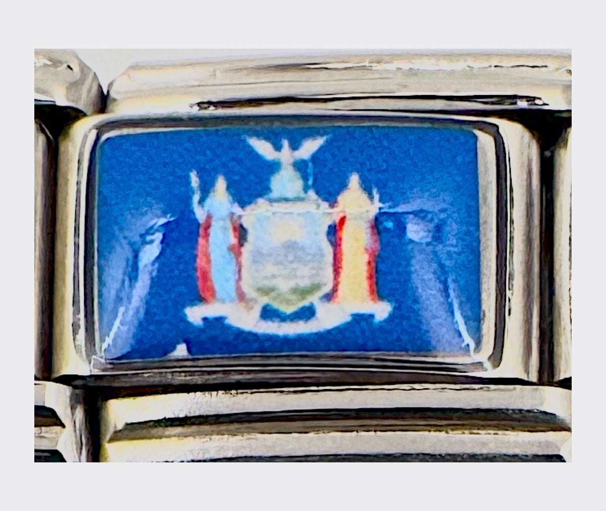 New York state flag Italian charm