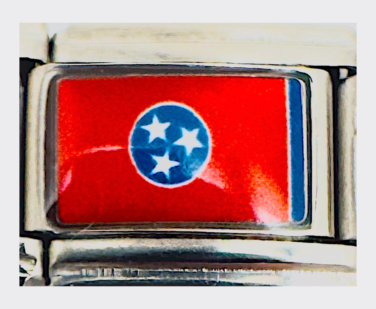 Tennessee state flag Italian charm