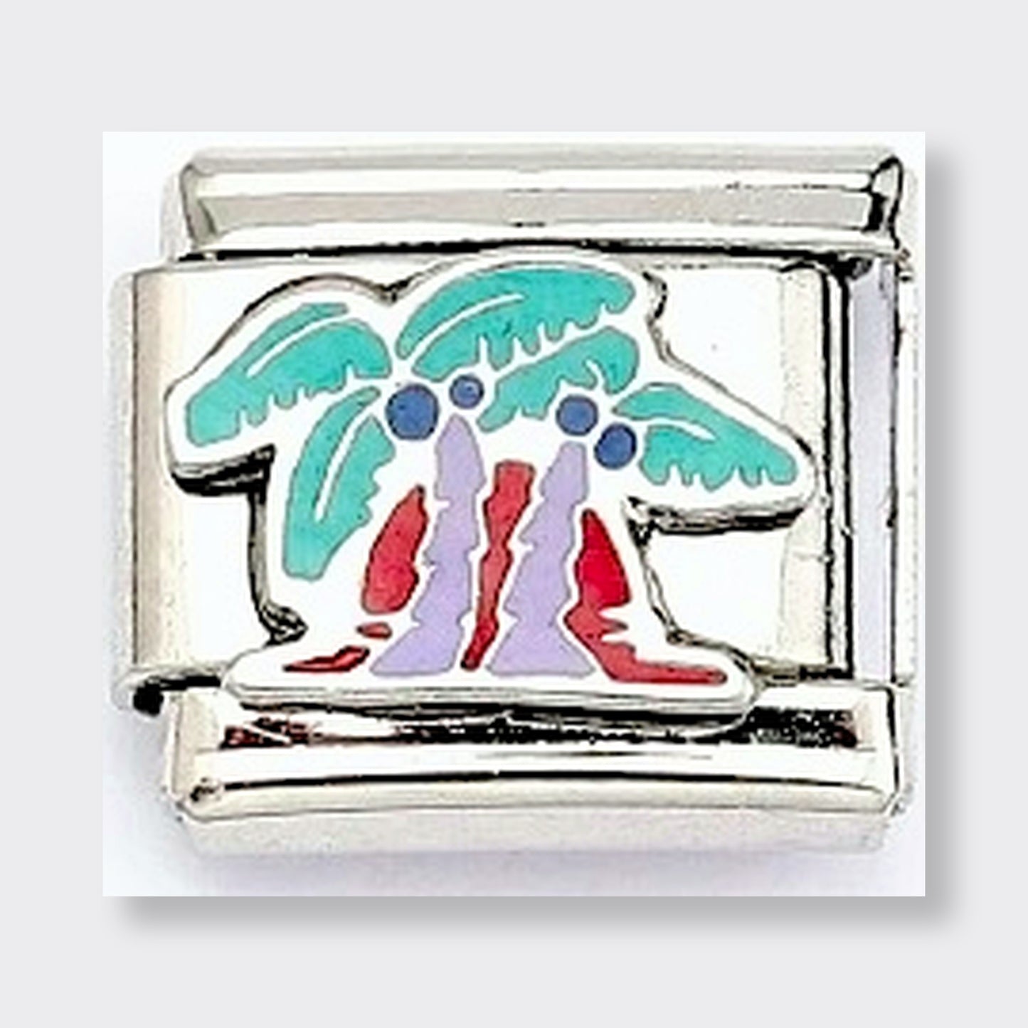 Palm Trees Italian charm link