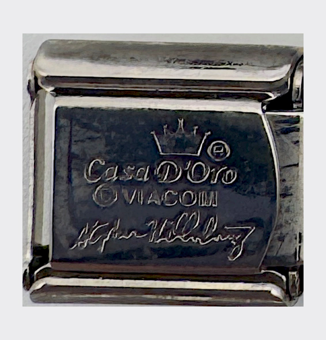 Vintage Casa d'Oro SpongeBob Squidward Italian Charm - back stamp