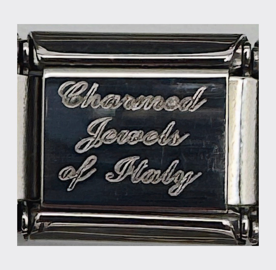 Vintage Charmed Jewels of Italy Craps Table Italian Charm - back stamp