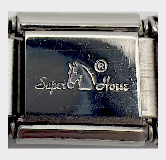 Backstamp for Vintage Super Horse Shamrock Italian Charm