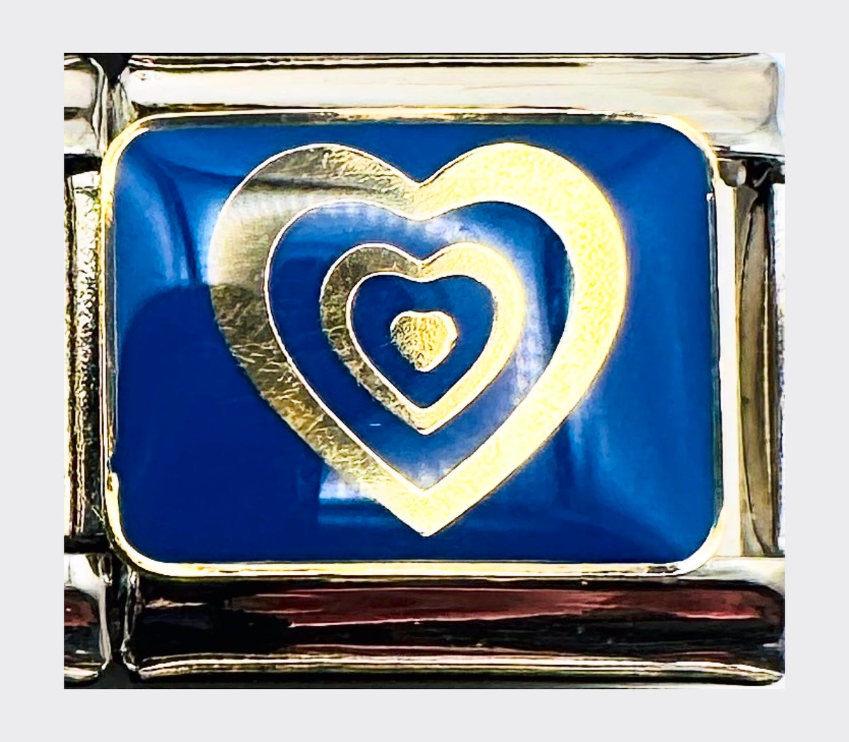 Blue Heart Italian Charm