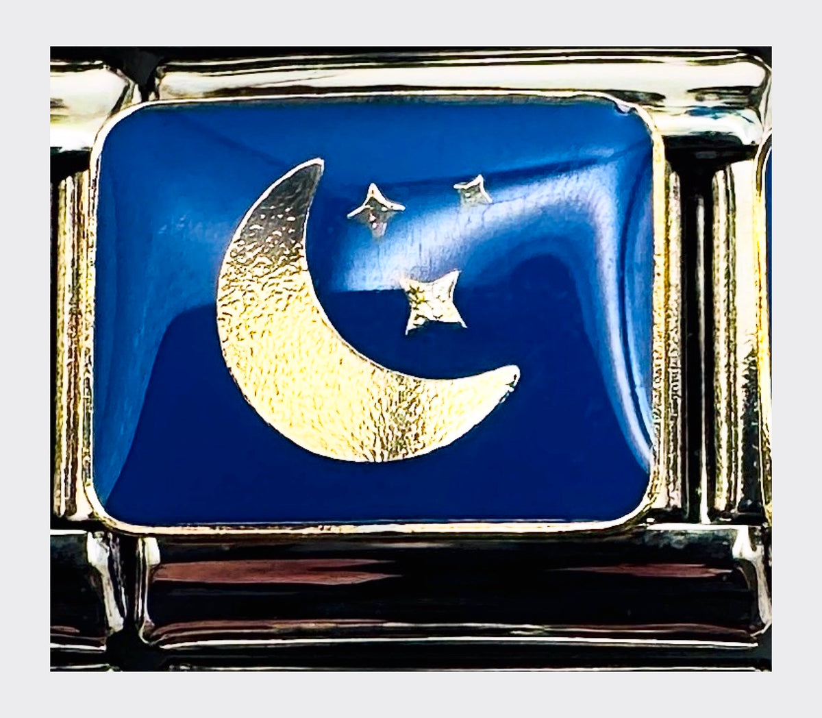 Blue Moon Italian Charm