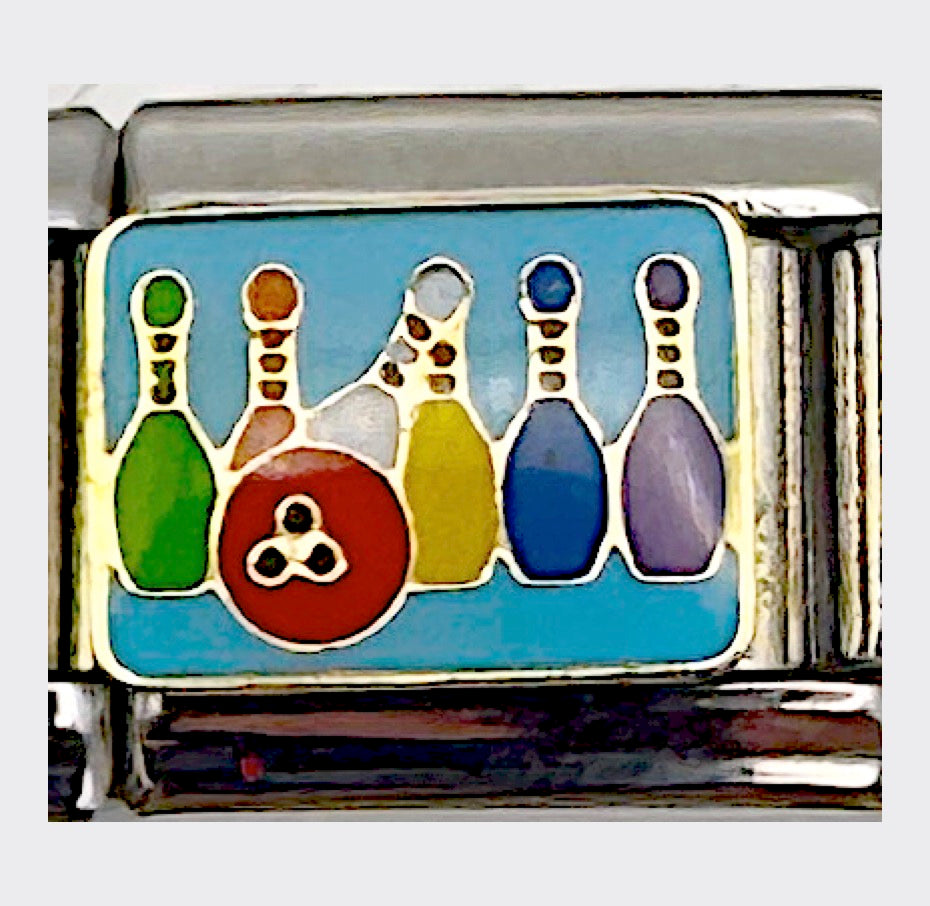 Bowling Italian charm link