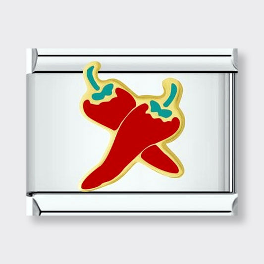 Red Chili Peppers Italian charm link