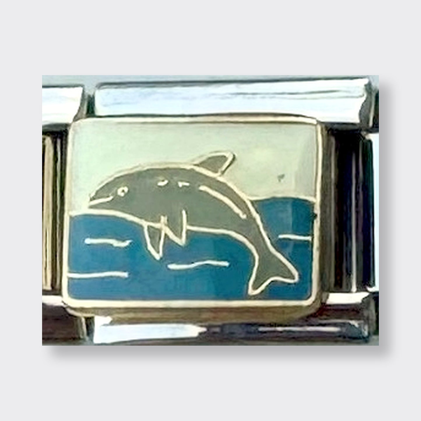 Dolphin Italian charm link