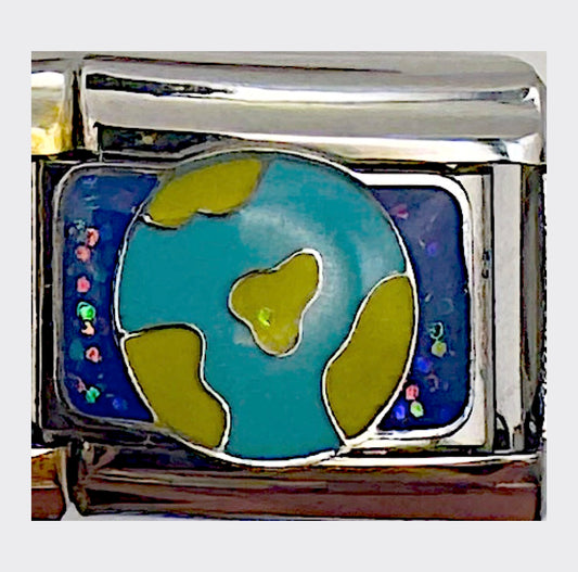 Earth Italian charm link