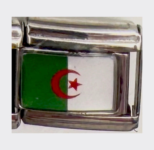 Algeria flag Italian charm