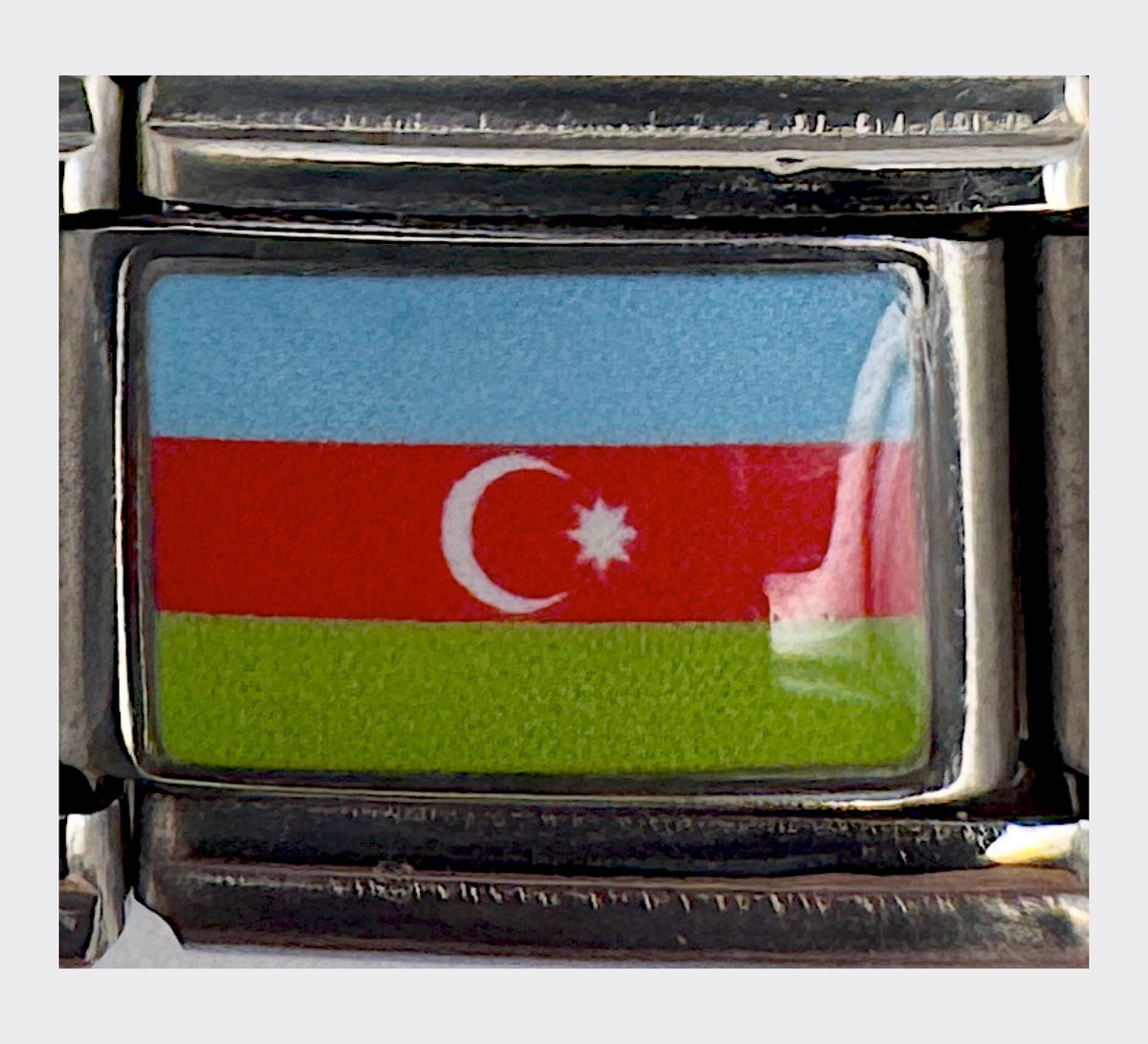 Azerbaijan flag Italian charm
