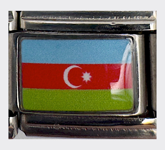 Azerbaijan flag Italian charm