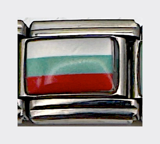 Bulgaria flag Italian charm