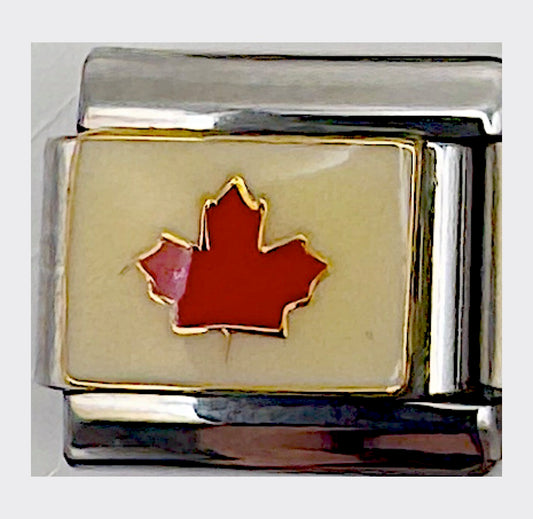Canada Flag Italian charm link