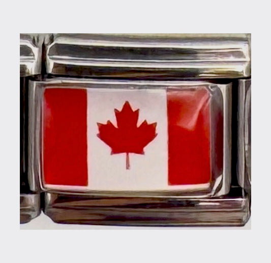Canada flag Italian charm
