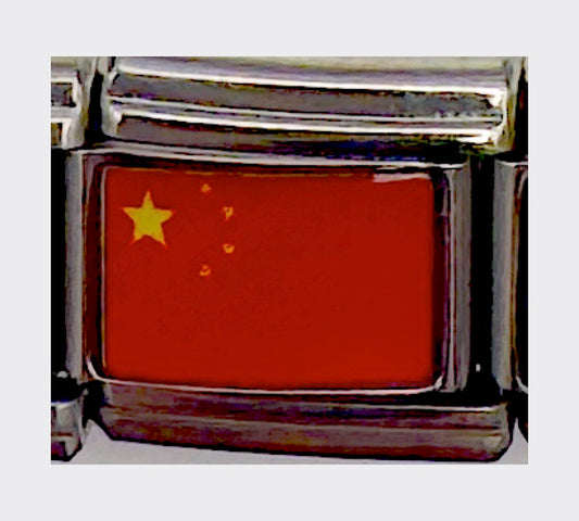 China flag Italian charm
