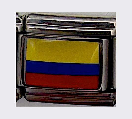 Colombia flag Italian charm