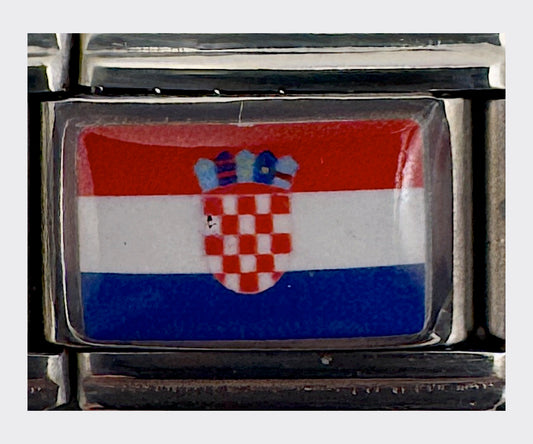 Croatia flag Italian charm
