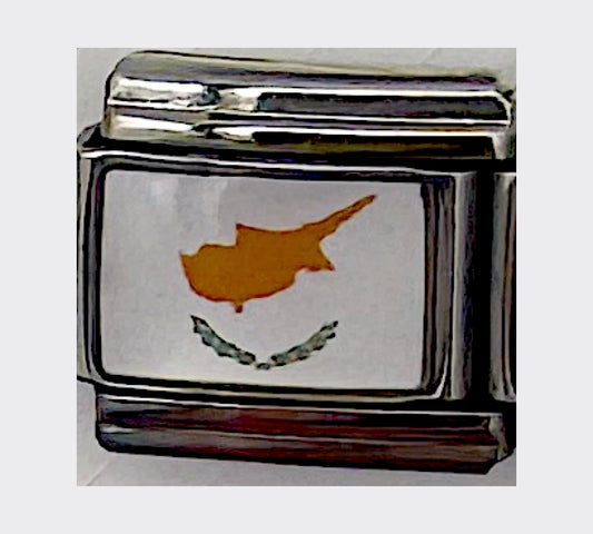 Cyprus flag Italian charm