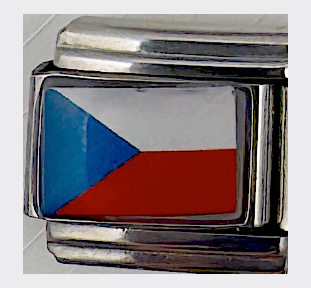 Czech Republic flag Italian charm