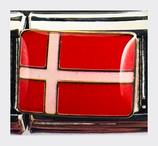 Denmark Flag Italian Charm