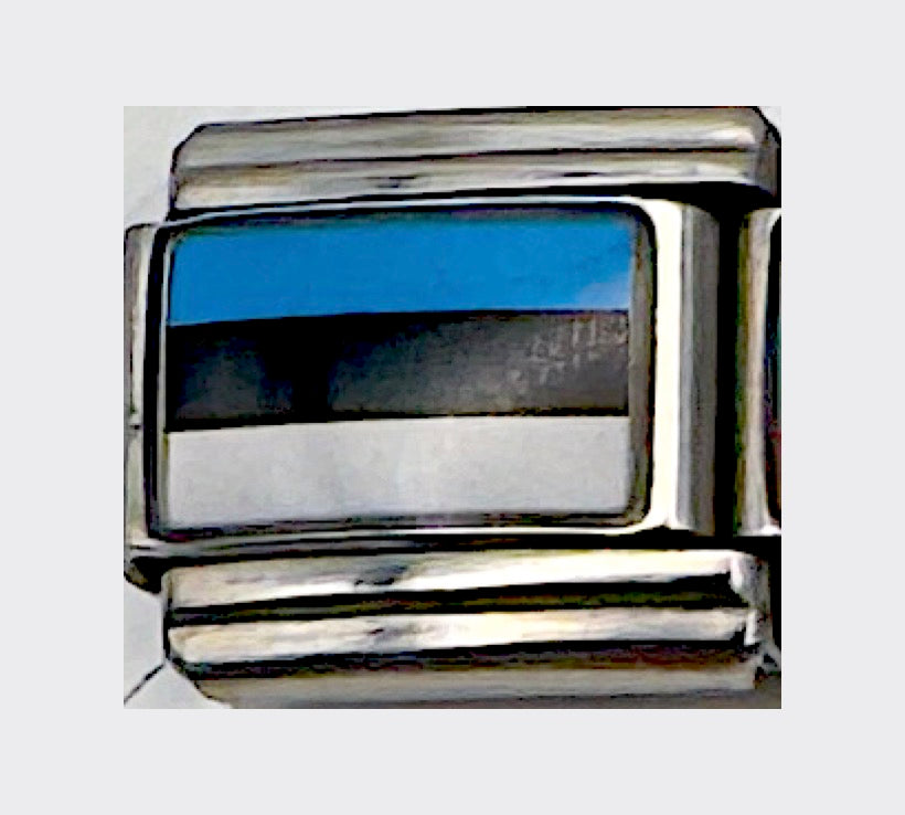 Estonia flag Italian charm