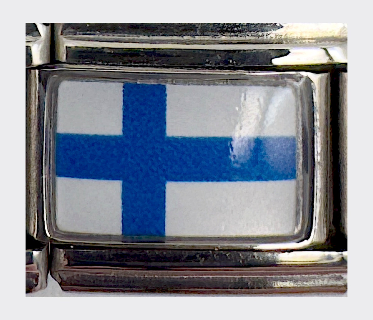 Finland flag Italian charm (Design 2)