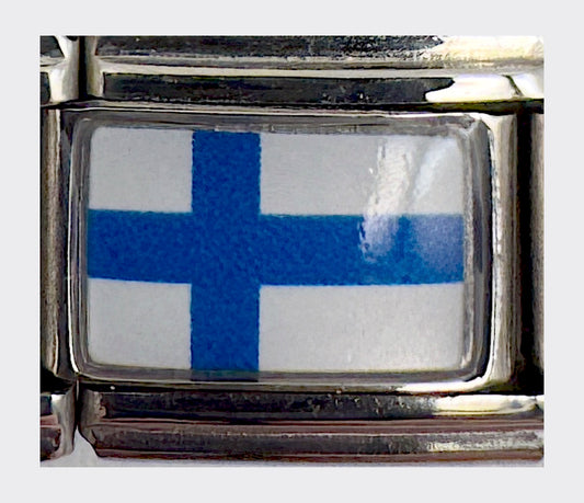 Finland flag Italian charm (Design 2)
