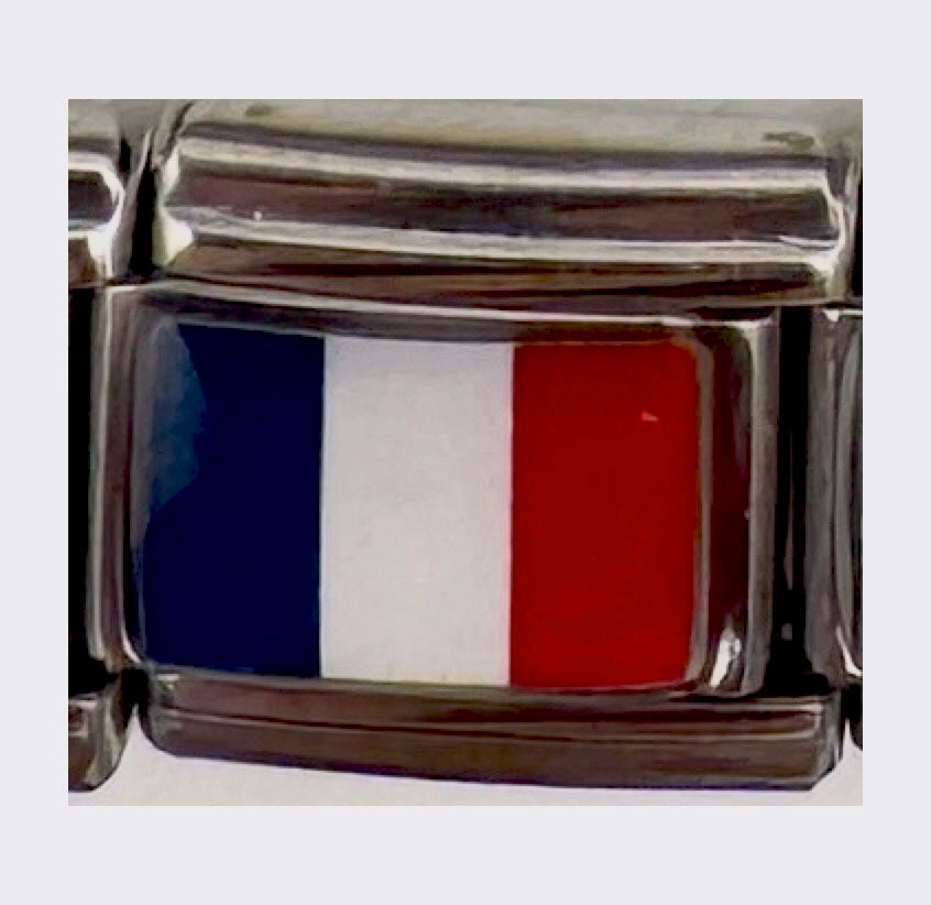 France flag Italian charm