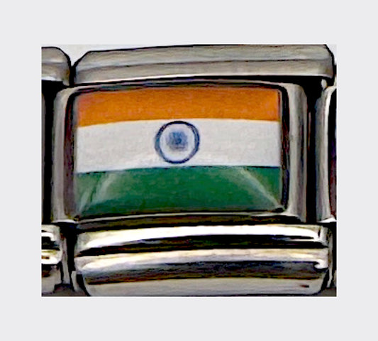 India flag Italian charm