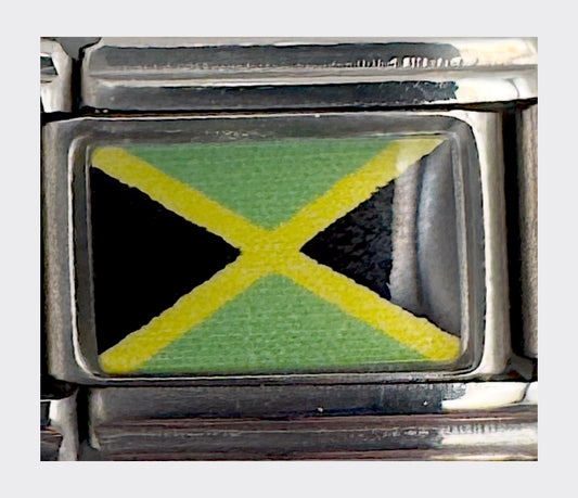 Jamaica flag Italian charm