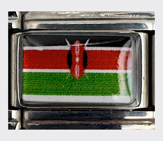Kenya flag Italian charm