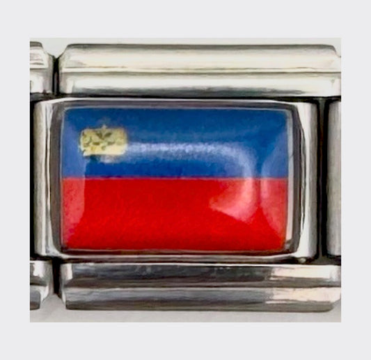 Liechtenstein flag Italian charm