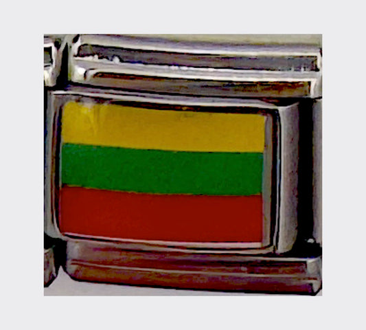 Lithuania flag Italian charm