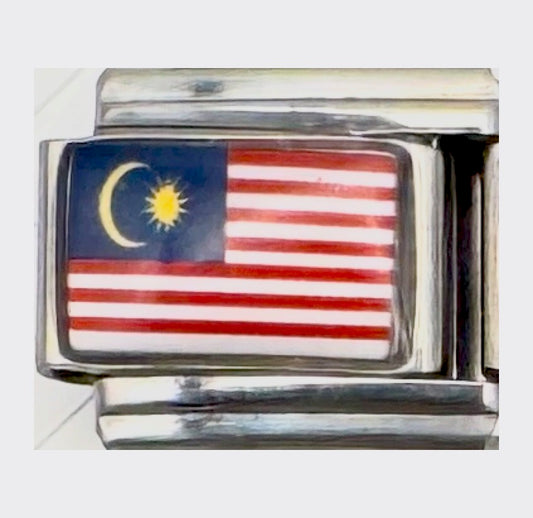 Malaysia flag Italian charm