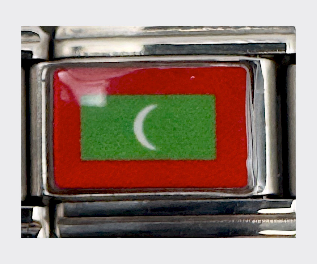 Maldives flag Italian charm