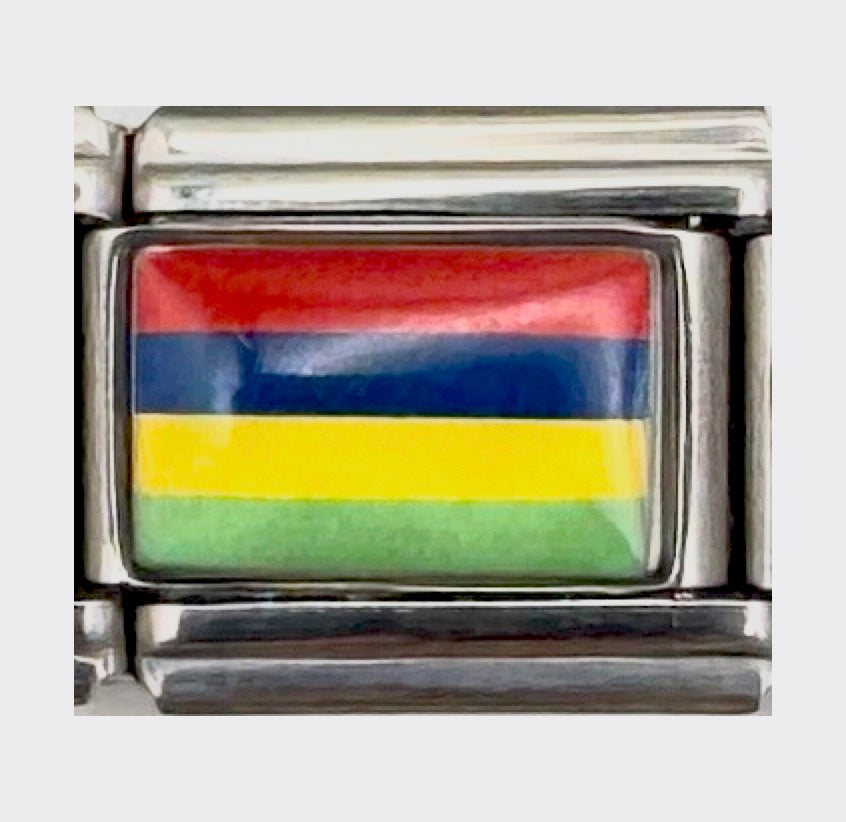 Mauritius flag Italian charm