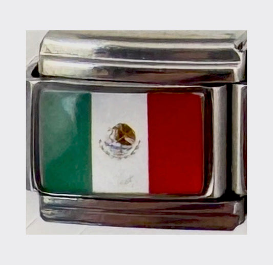 Mexico flag Italian charm