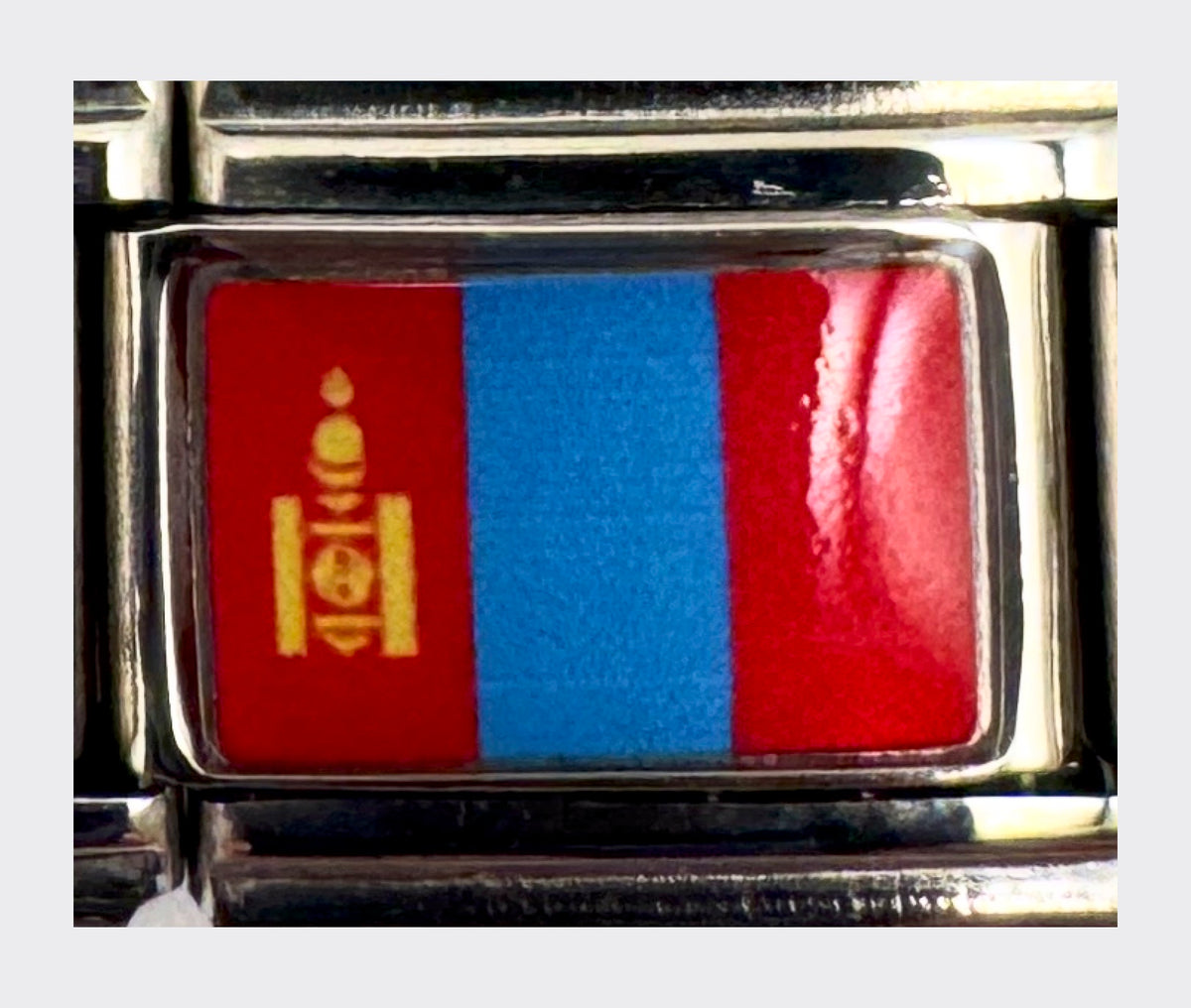 Mongolia flag Italian charm