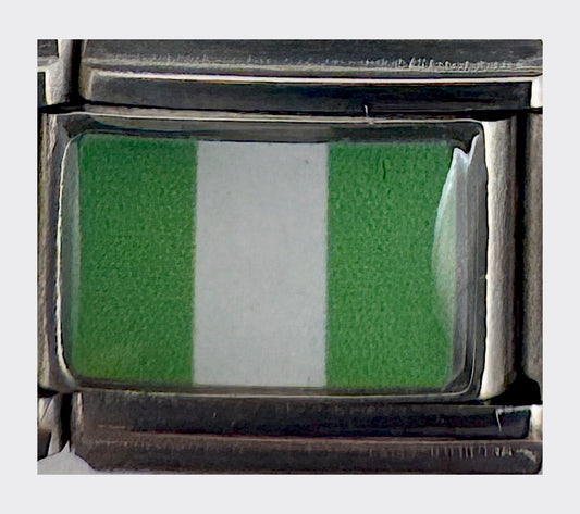 Nigeria flag Italian charm