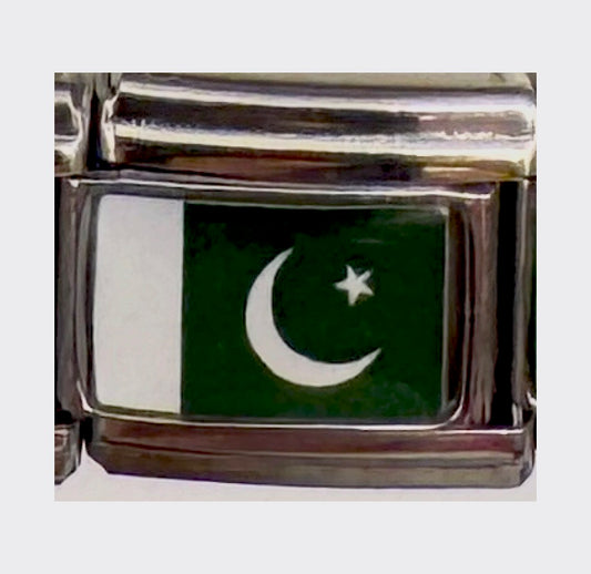 Pakistan flag Italian charm