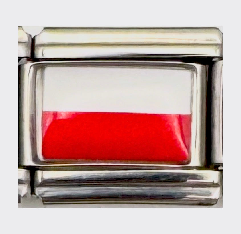 Poland flag Italian charm