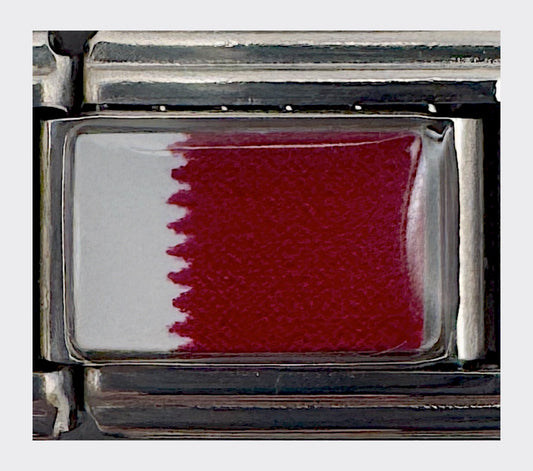 Qatar flag Italian charm
