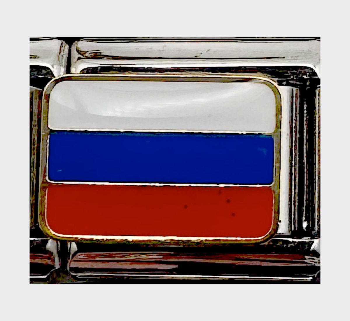 Russia flag Italian charm (Design 2)