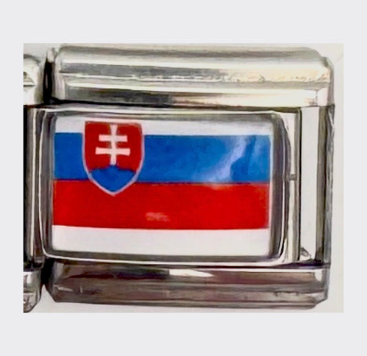 Slovakia flag Italian charm