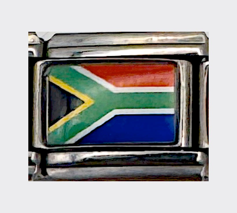 South Africa flag Italian charm