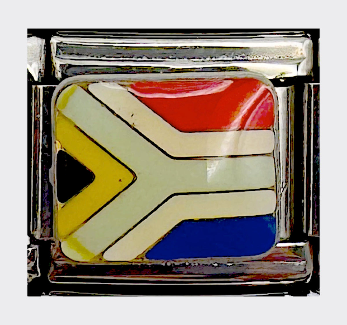 South Africa flag Italian charm (Design 2)