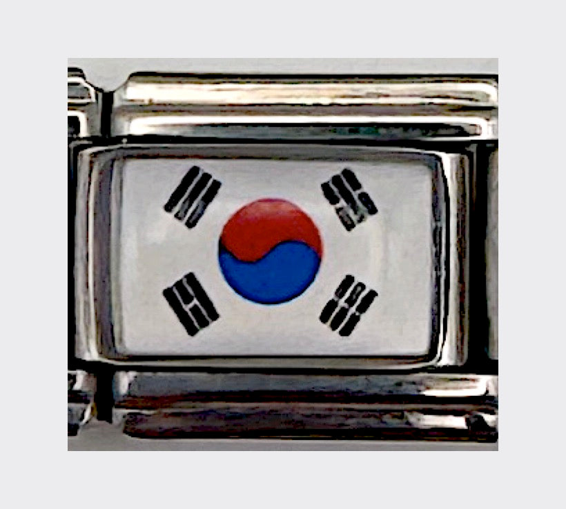 South Korea flag Italian charm