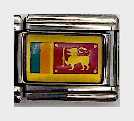 Sri Lanka flag Italian charm