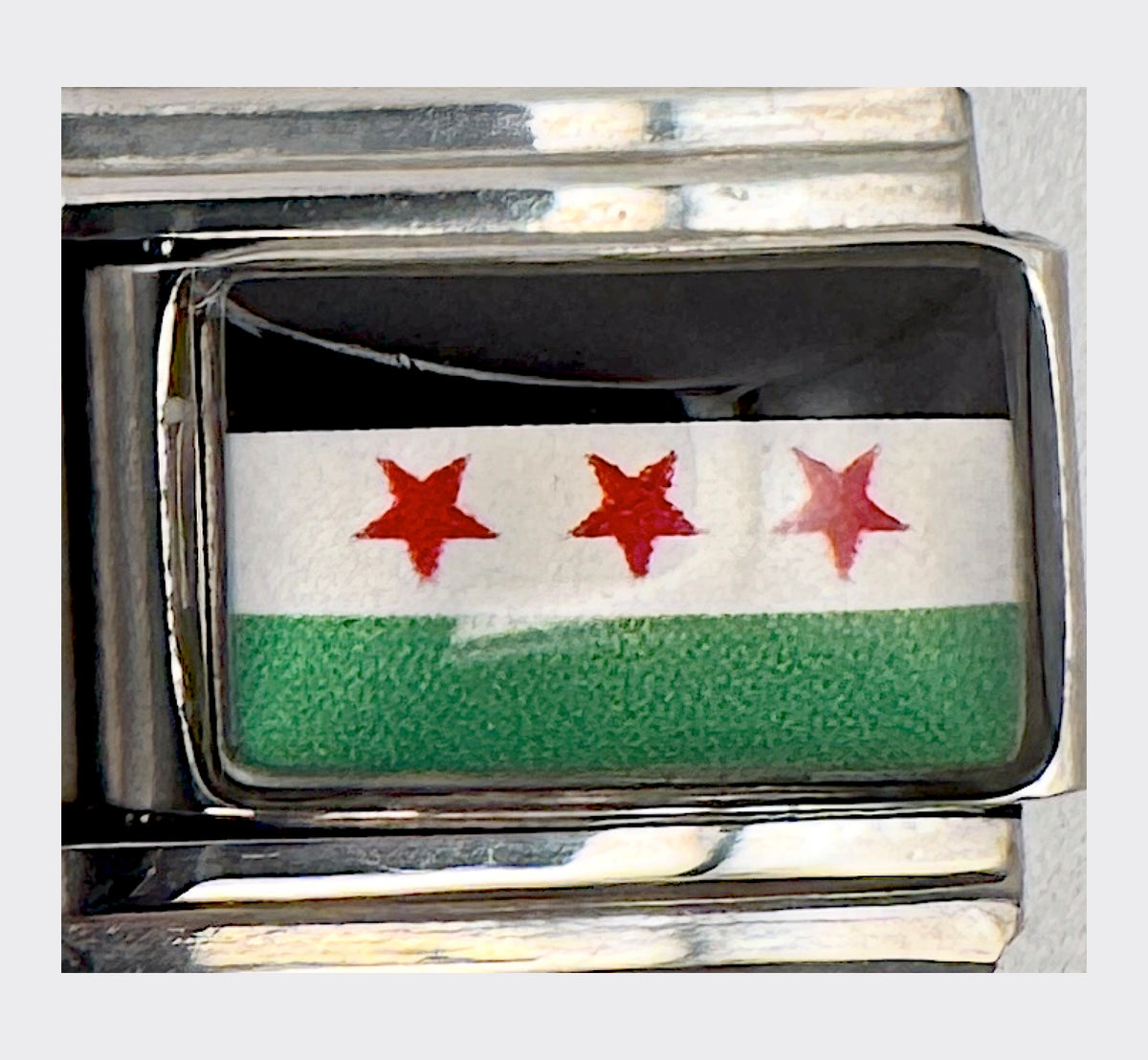 Syria flag Italian charm